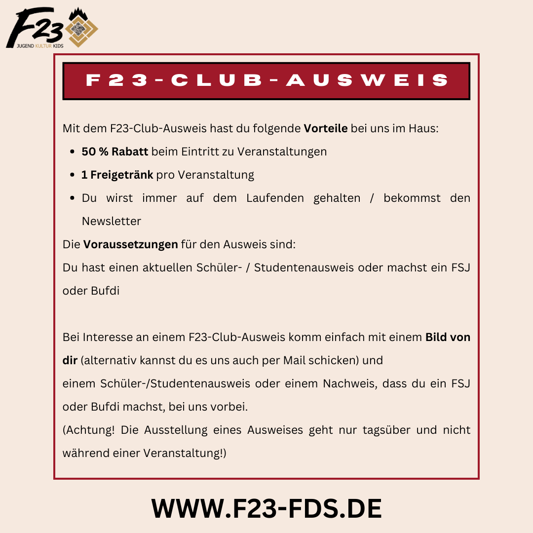 F23 Club Ausweis