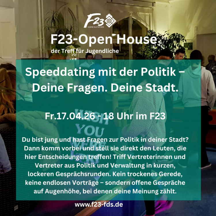 Speeddating mit der Politik – Deine Fragen. Deine Stadt.