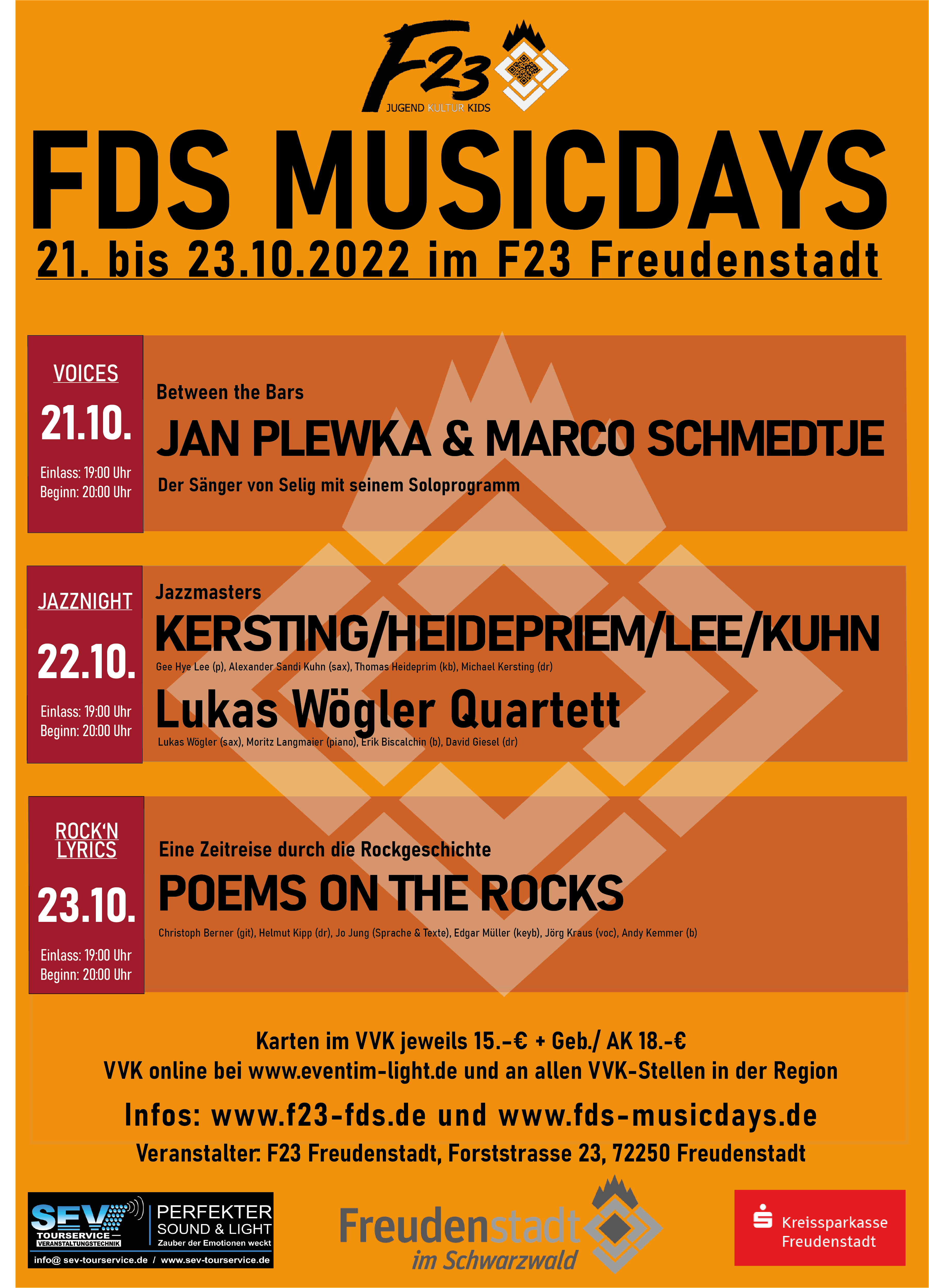 FDS Musicdays 22 Plakat